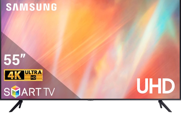 Smart Tivi Samsung 4K 55 inch UA55AU7700KXXV