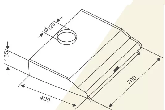 Máy hút khử mùi CZ 70WY