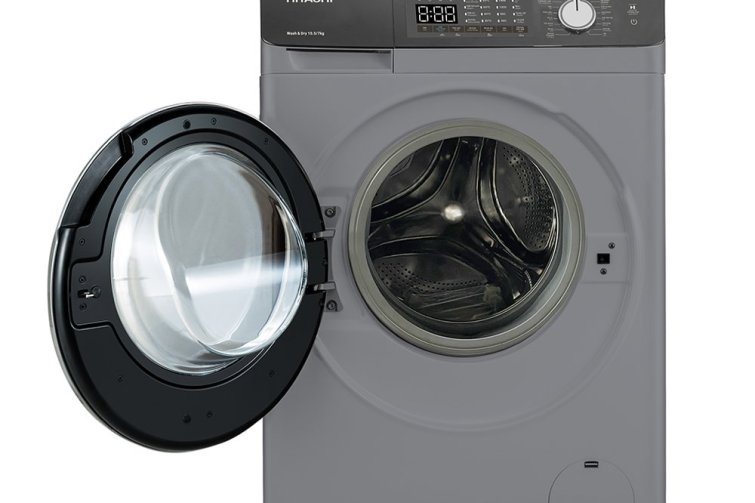 Máy giặt lồng ngang Hitachi Inverter 10.5Kg sấy 7Kg BD-D1054HVOS