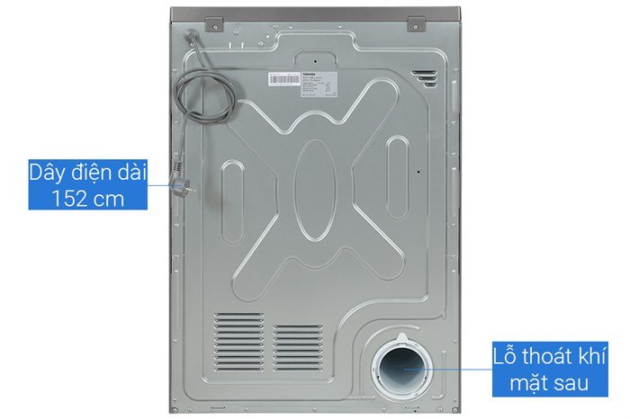 Máy sấy thông hơi 7 kg Toshiba TD-H80SEV(SK)