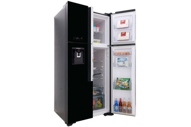 Tủ lạnh 4 cánh Inverter 540 Lít HITACHI R-FW690PGV7X (GBK) (Đen)